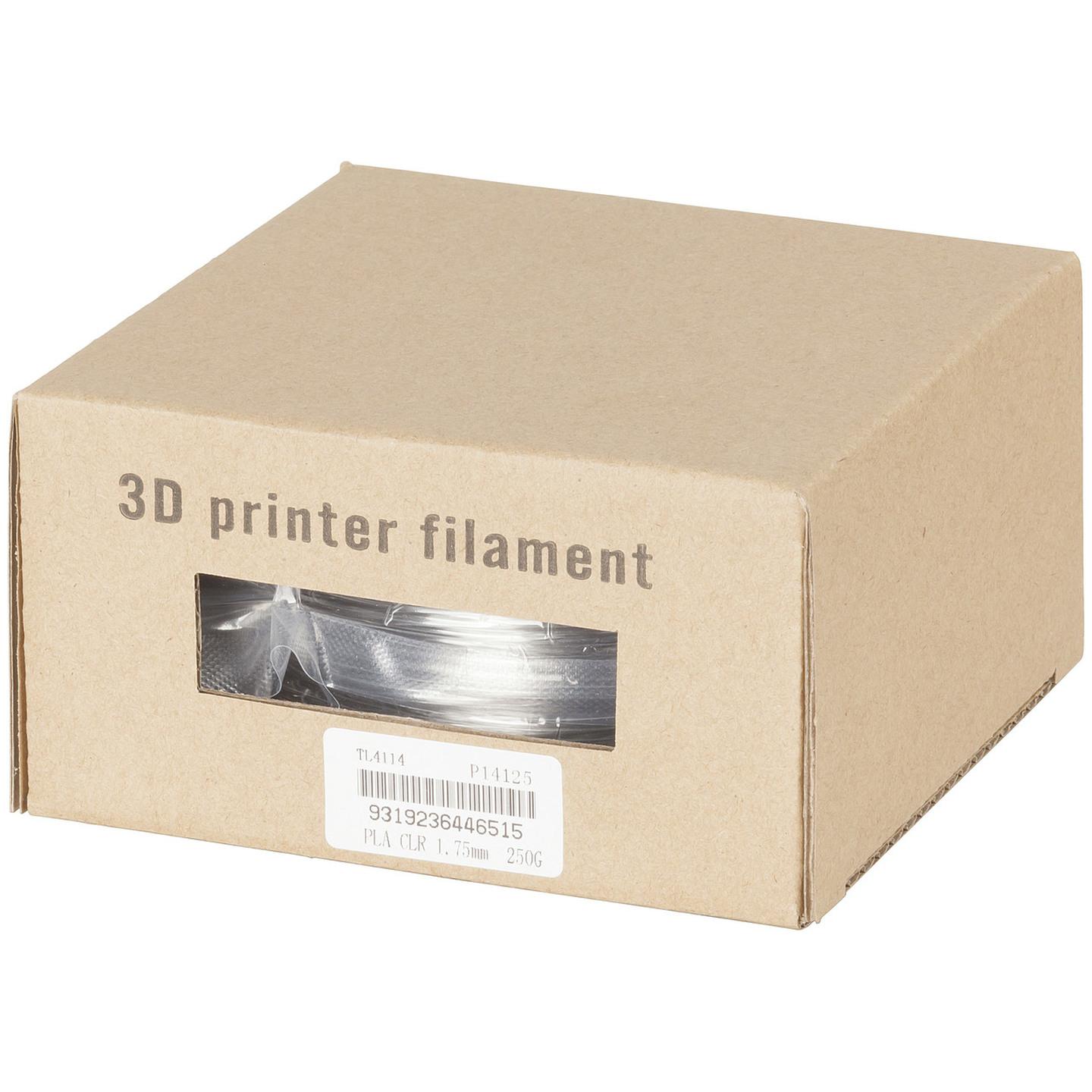 1.75mm Clear 3D Printer Filament 250g Roll