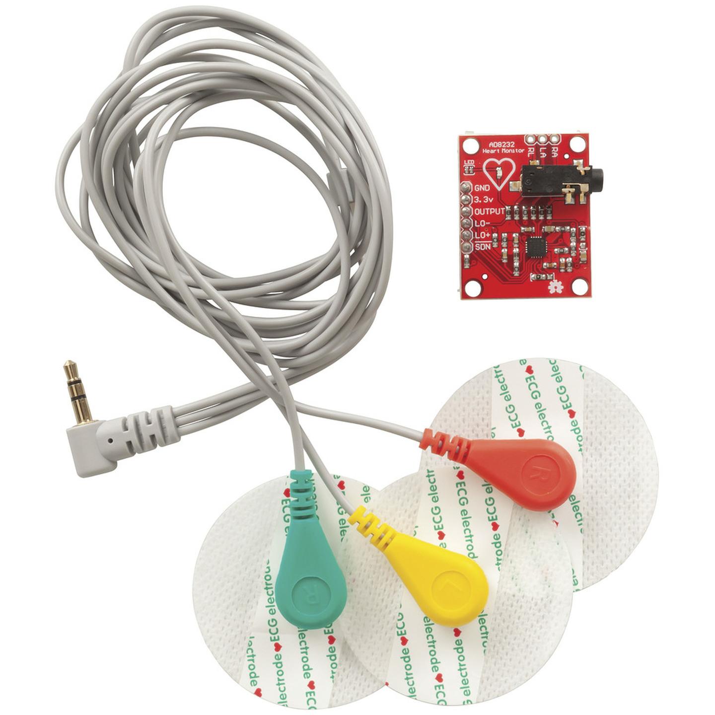 Duinotech Arduino Compatible ECG Heart Rate Sensor Kit