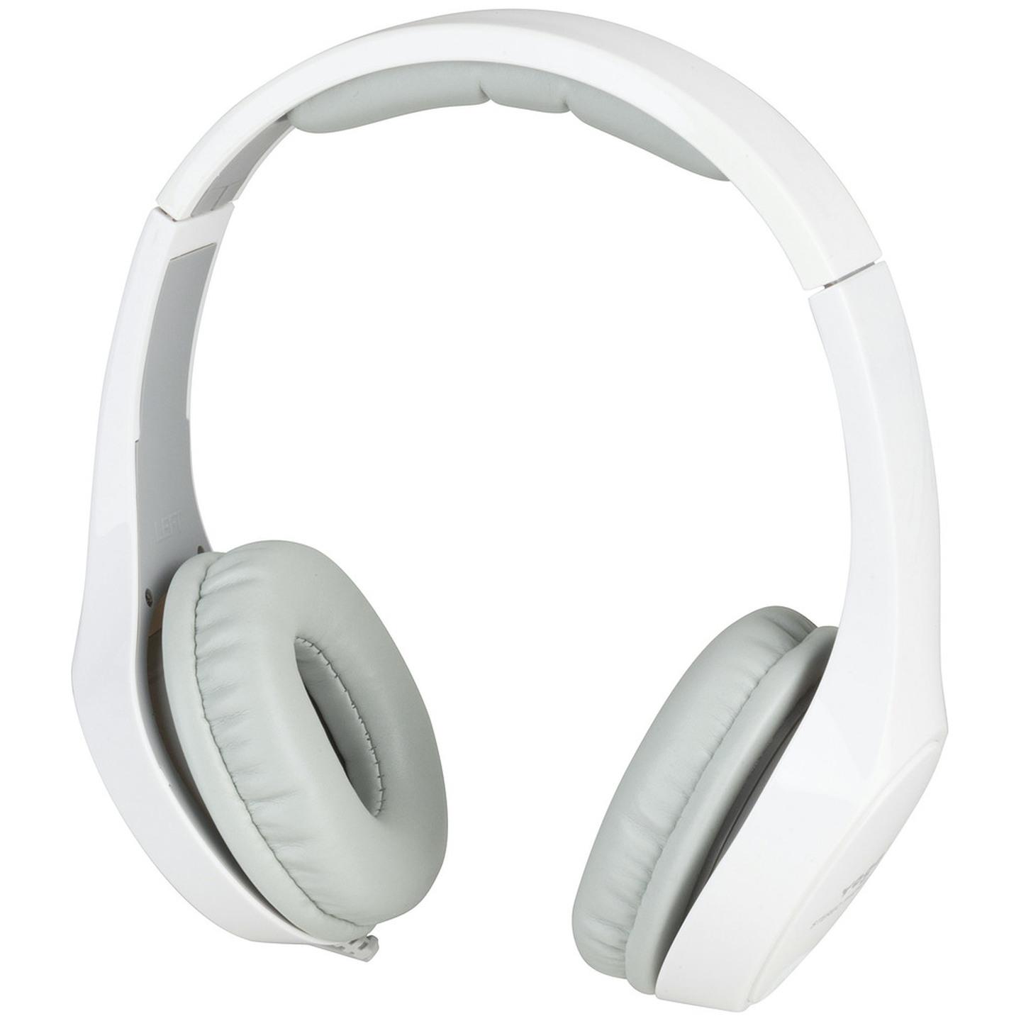 Gloss White Hi-Fidelity Stereo Headphones