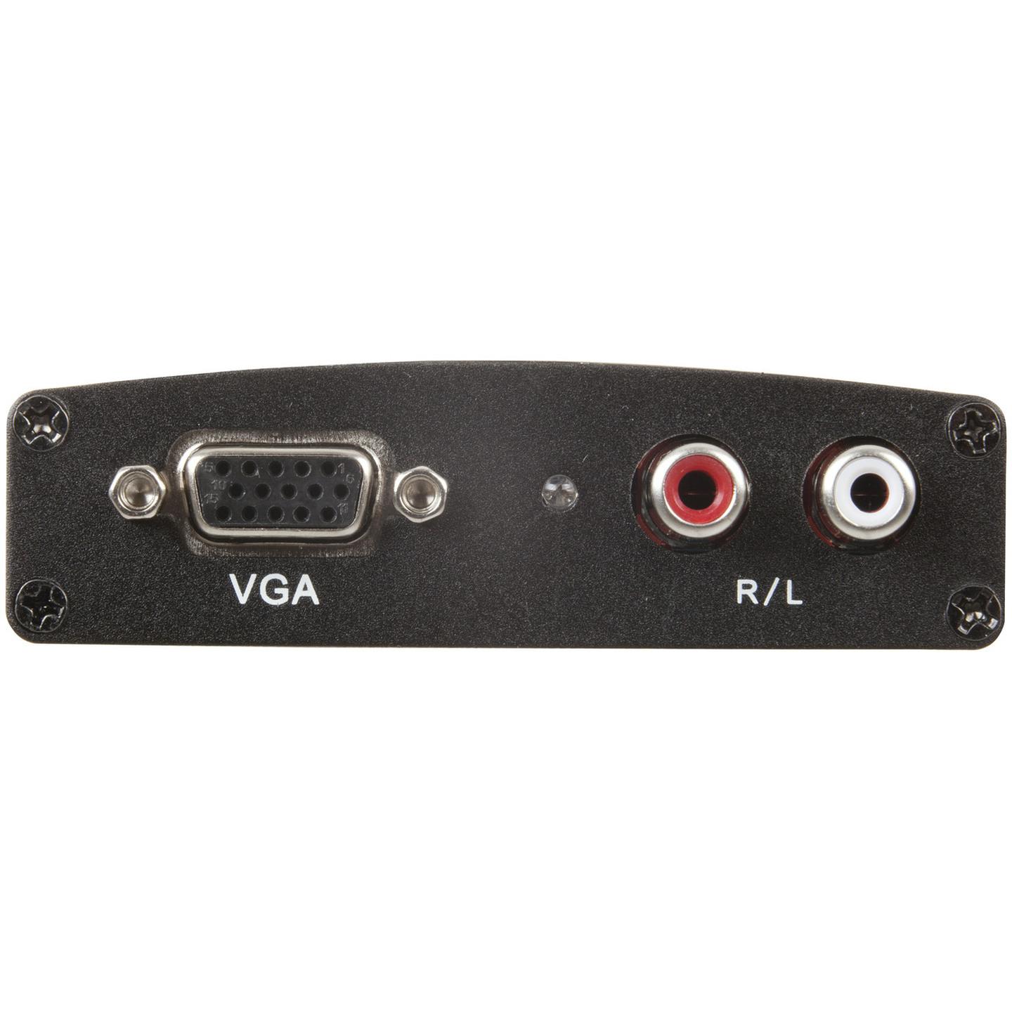 VGA & R/L Audio to HDMI Scaler Converter