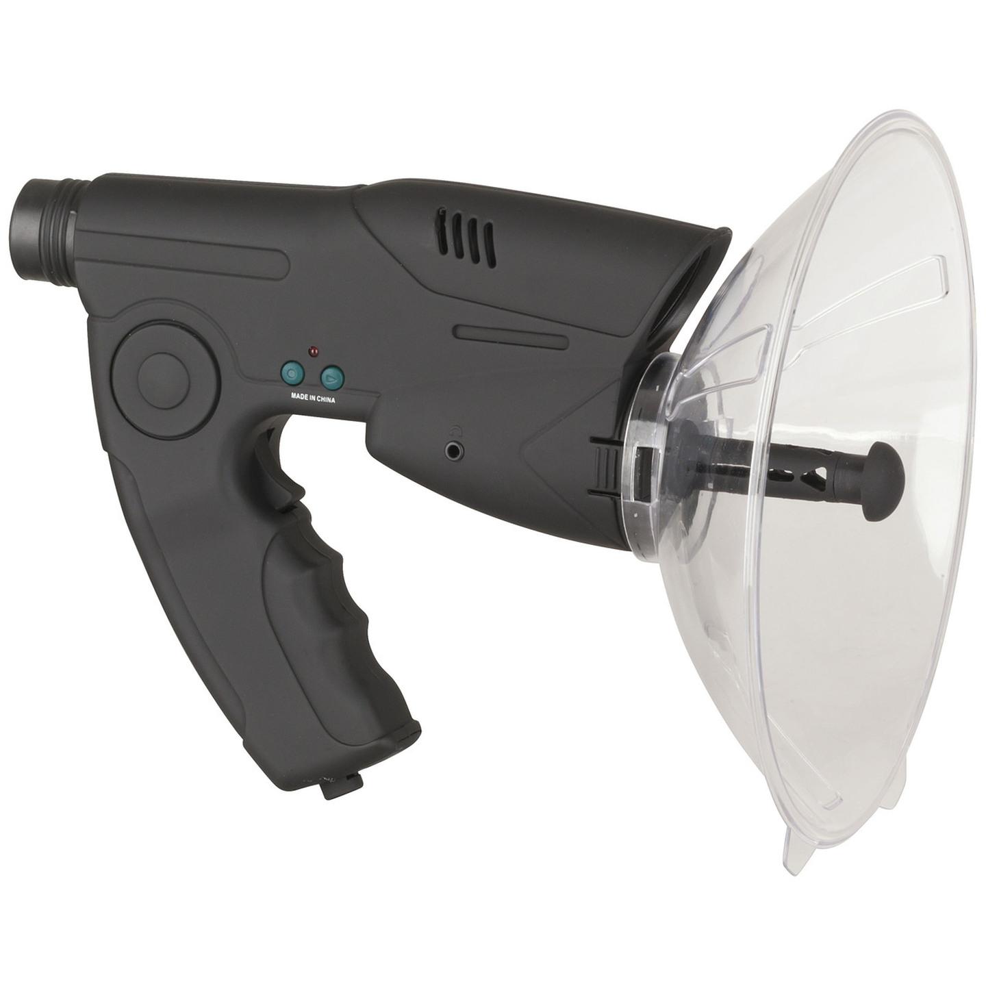 Spy Parabolic Microphone with Recorder and 8x Magnifier