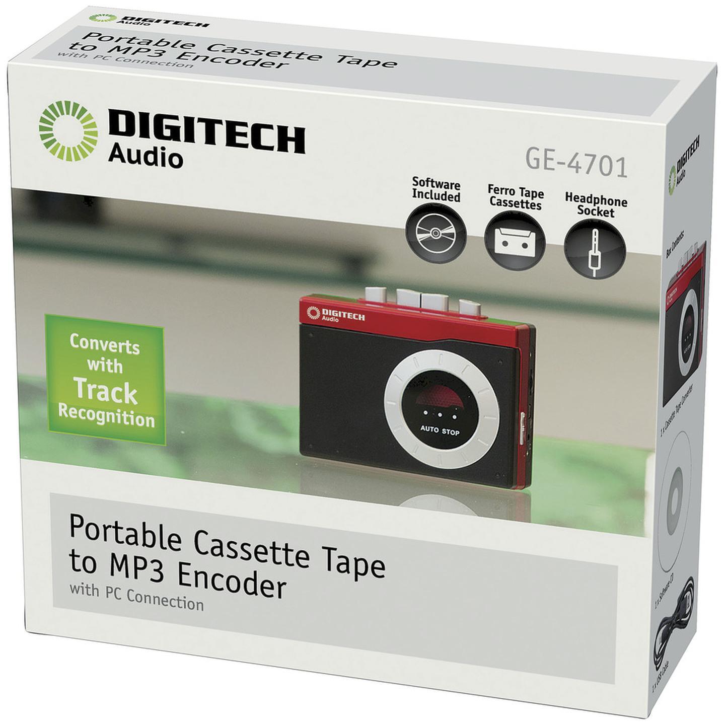 Portable Cassette Tape to MP3 Encoder with PC connection