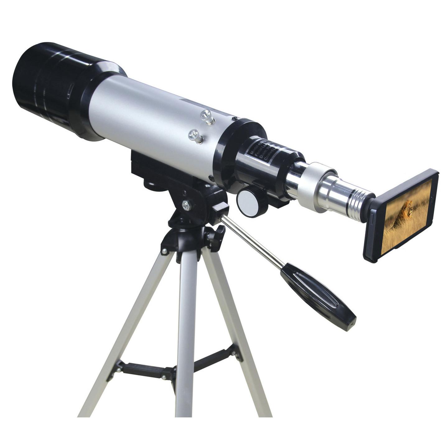 50X Spotting Scope with Smartphone Viewing Attachment