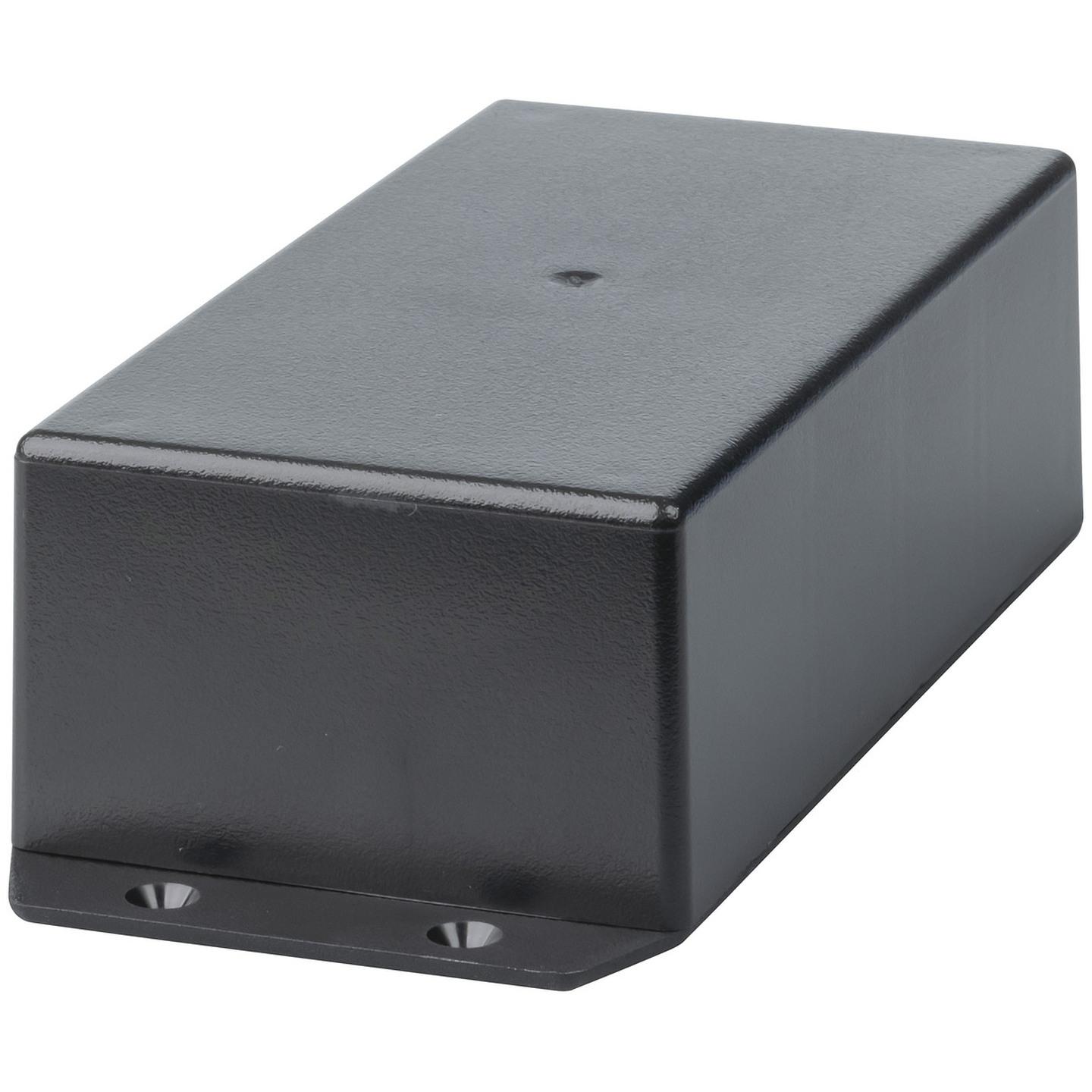 Jiffy Box - Black with mounting flange - 130X68X44 - UB3