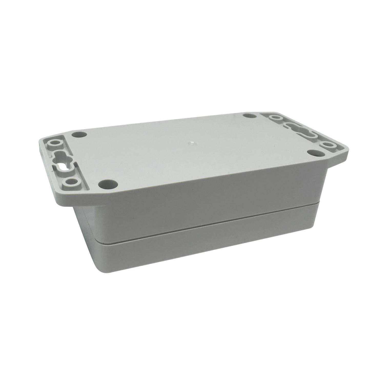 IP65 Sealed Polycarbonate Enclosures - Light Grey with Mounting Flange - 115W x 65D x 40Hmm