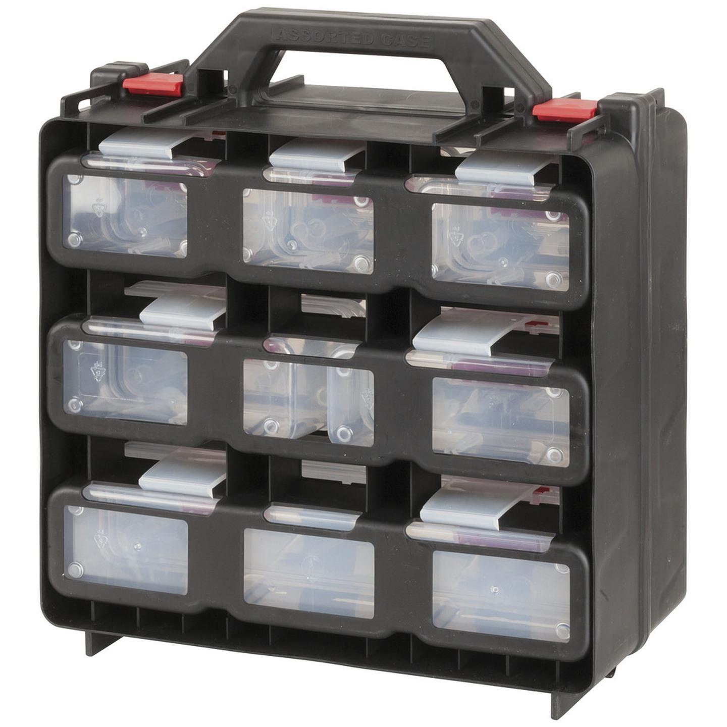Portable 12 Compartment Storage Cabinet