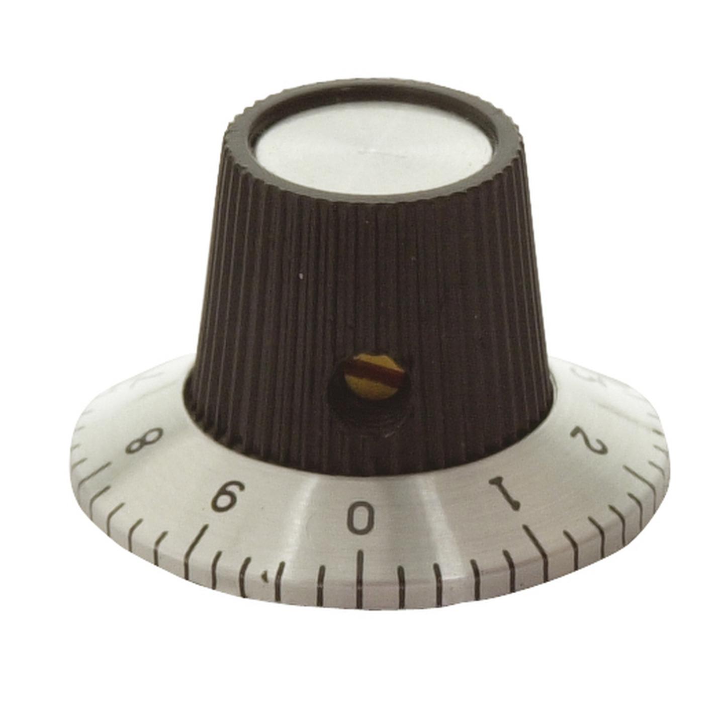 29mm Numbered Knob - Skirt with Number 0 - 9