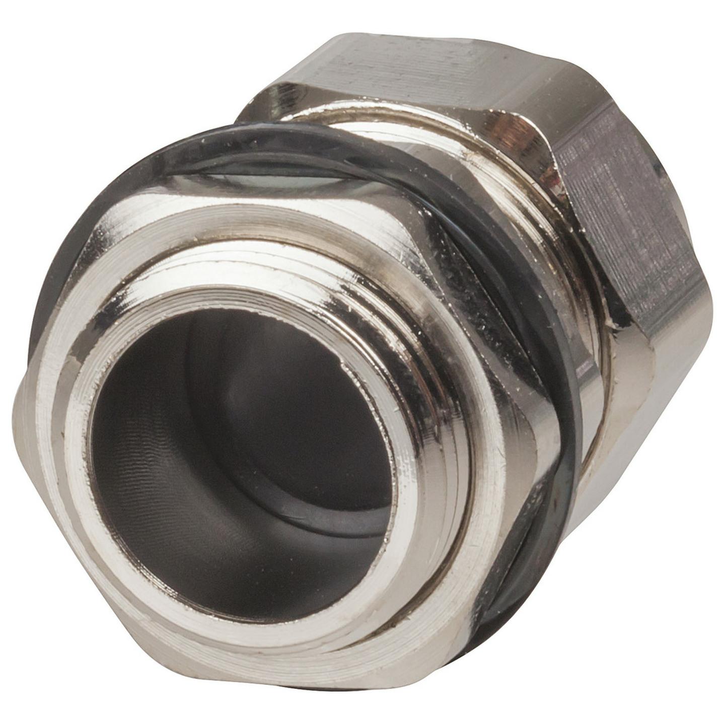 IP68 Nickel Plated Copper Cable Glands 6 to 12mm Pack of 2
