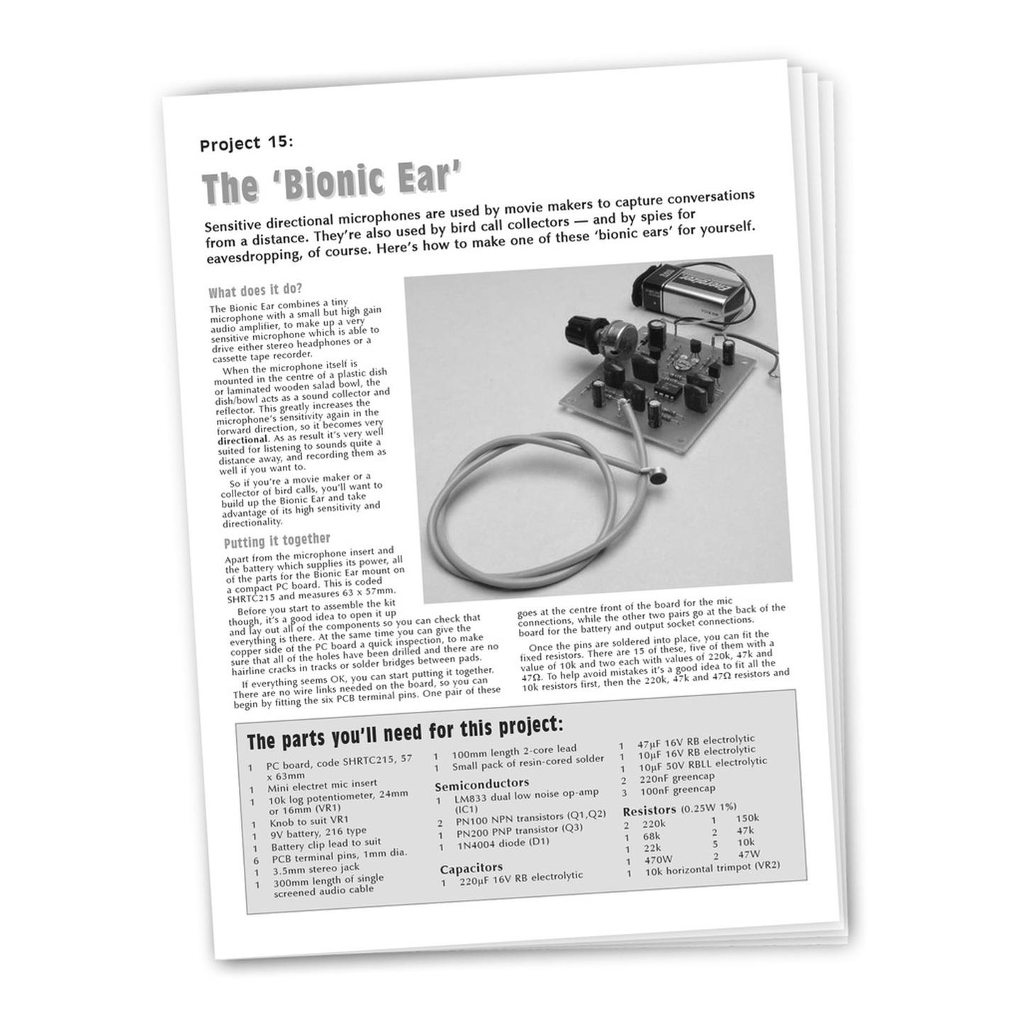 Instructions to suit SC2 Project - KJ8226 Bionic Ear