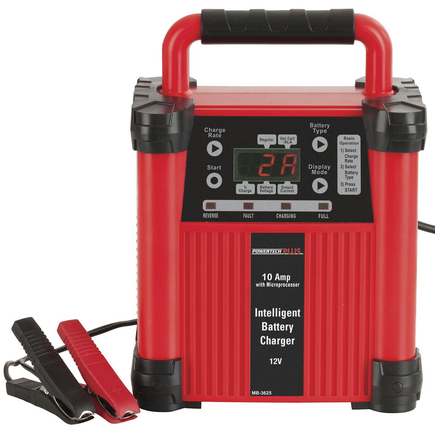 12V 10A Intelligent Switchmode 5 Stage Battery Charger