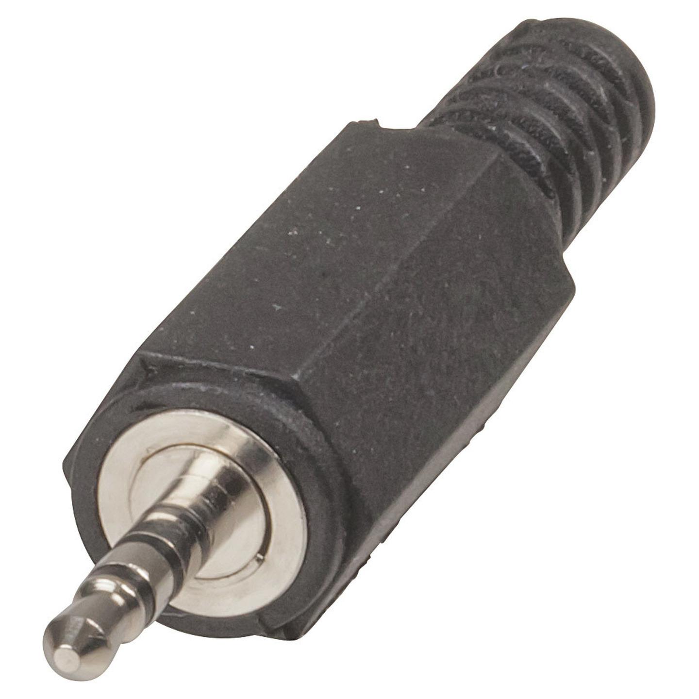 2.5mm 4 contact Miniature Plug - Black