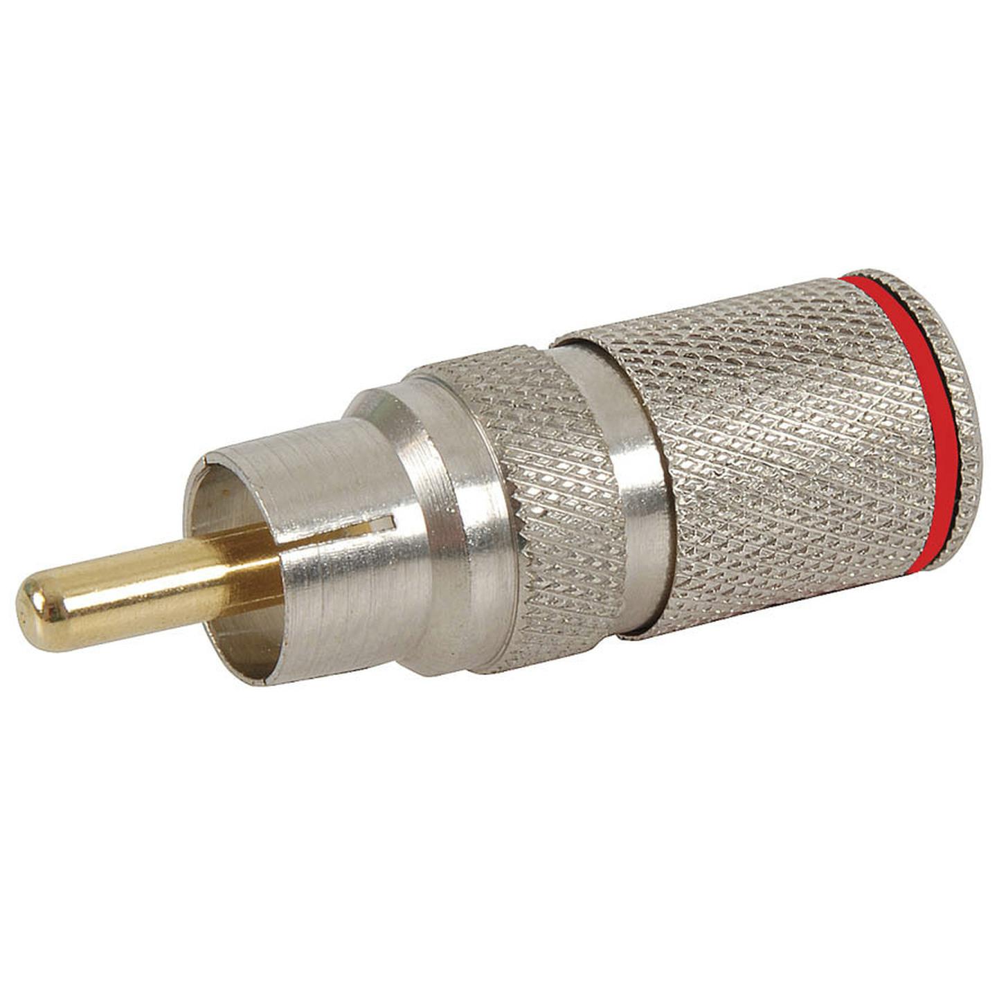 Crimpless RCA Plug - Red