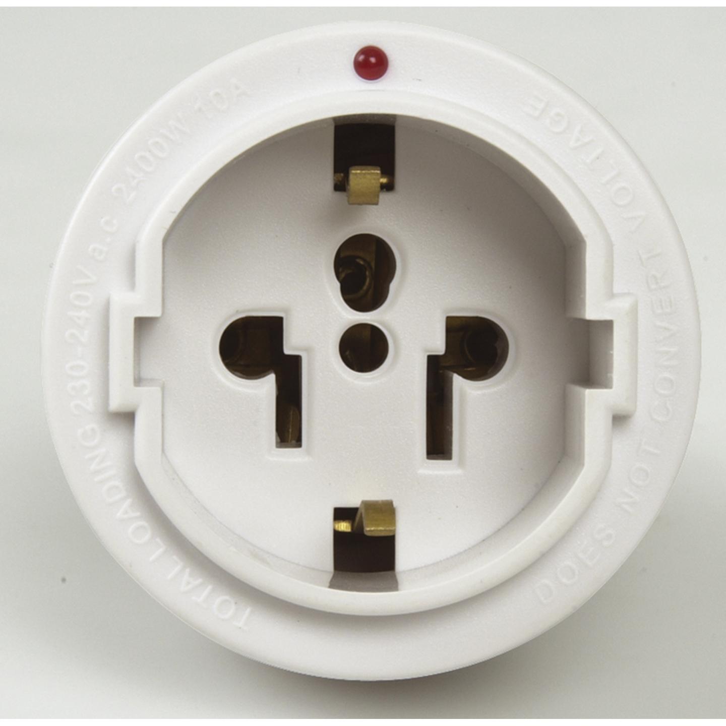 Earthed Adaptor for Australia & NZ with Surge Protection
