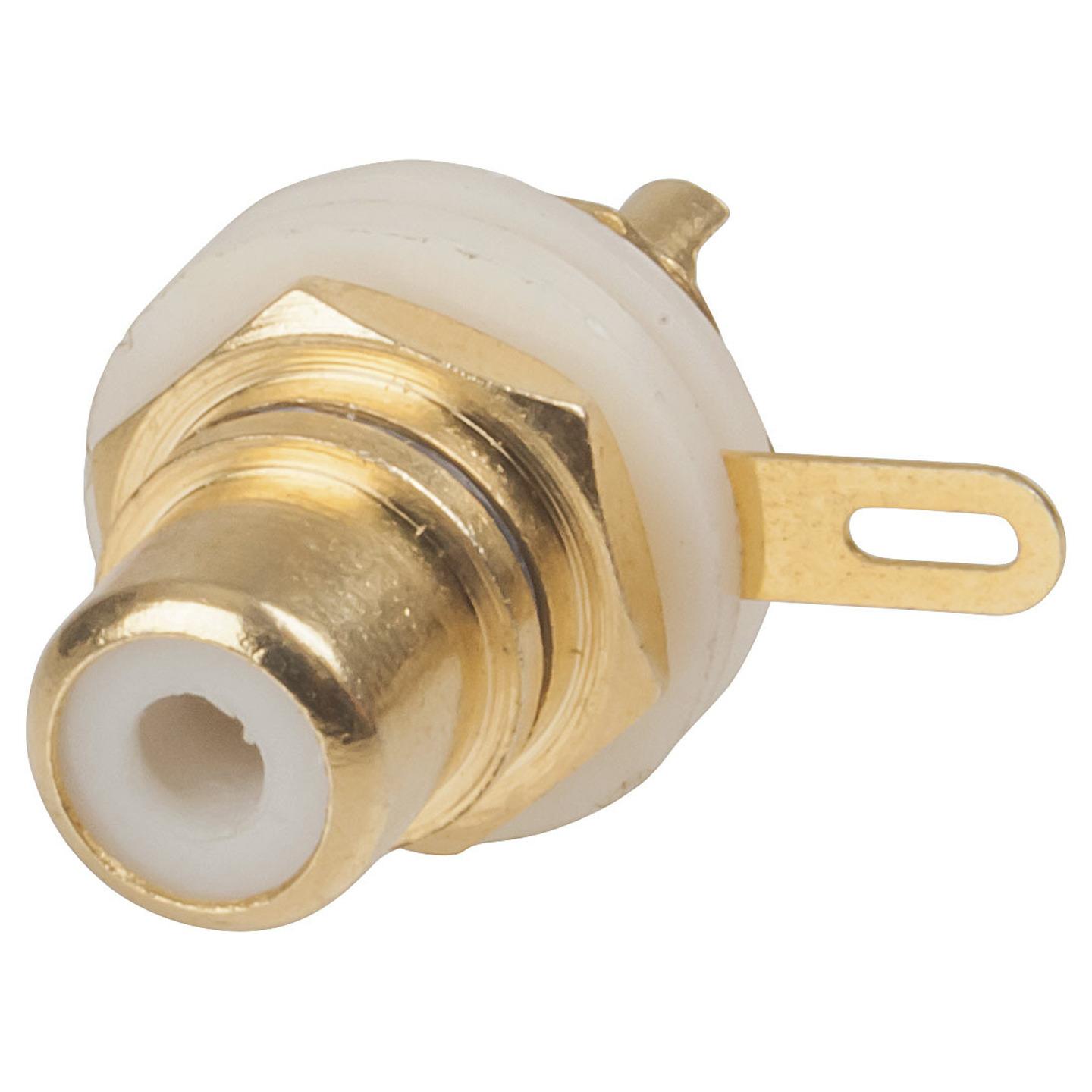 Black High Quality RCA Gold Insulated Socket