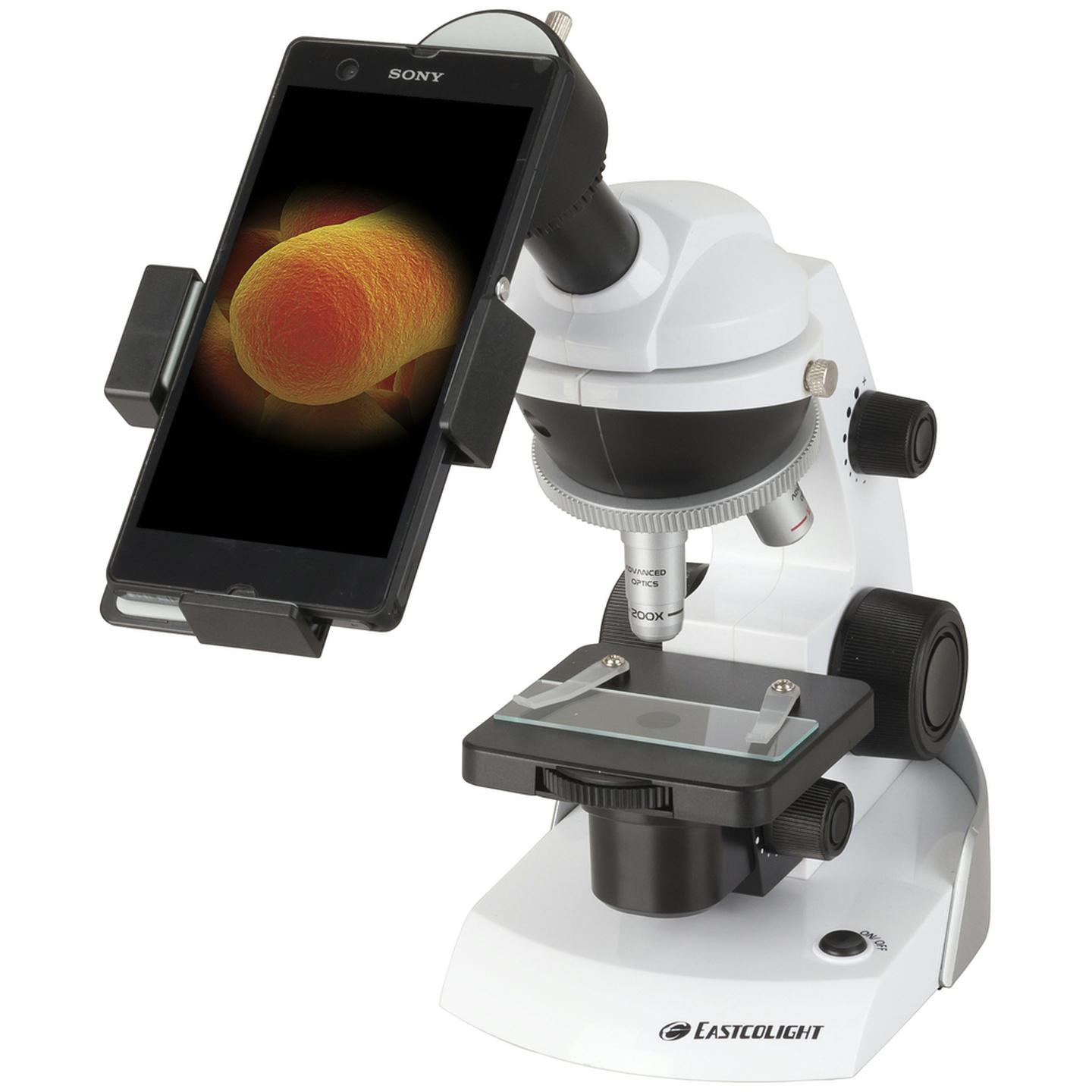 Microscope with Smartphone Mount