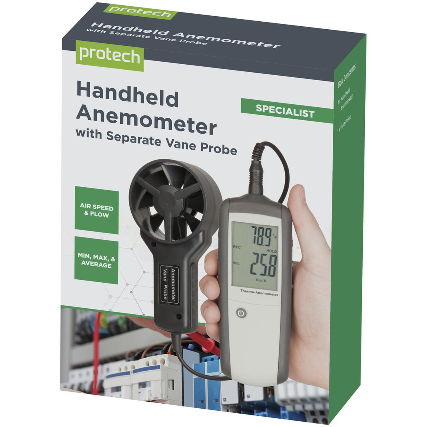 Hand-held Anemometer with Separate Sensor
