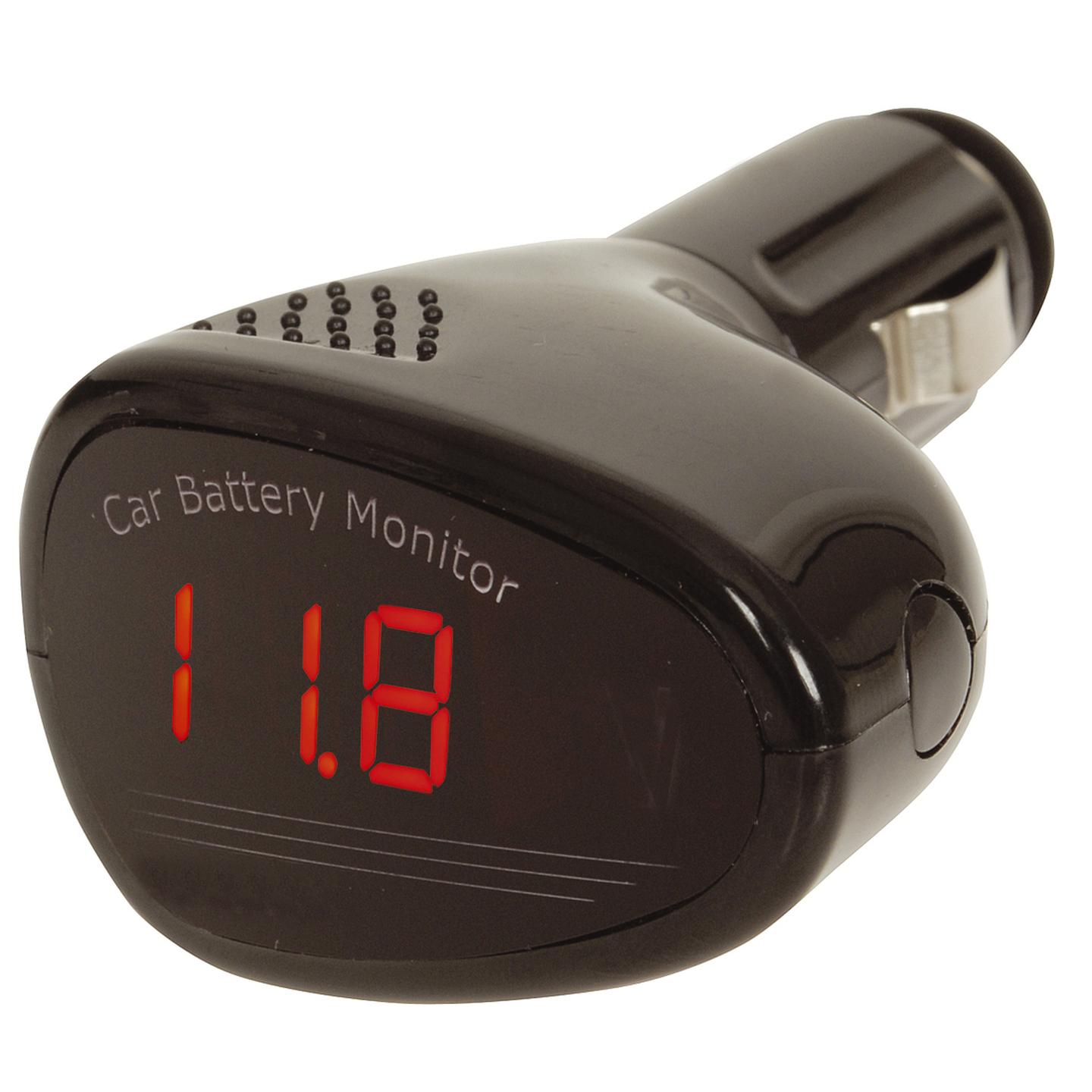 Cigarette Lighter Battery Monitor W/B