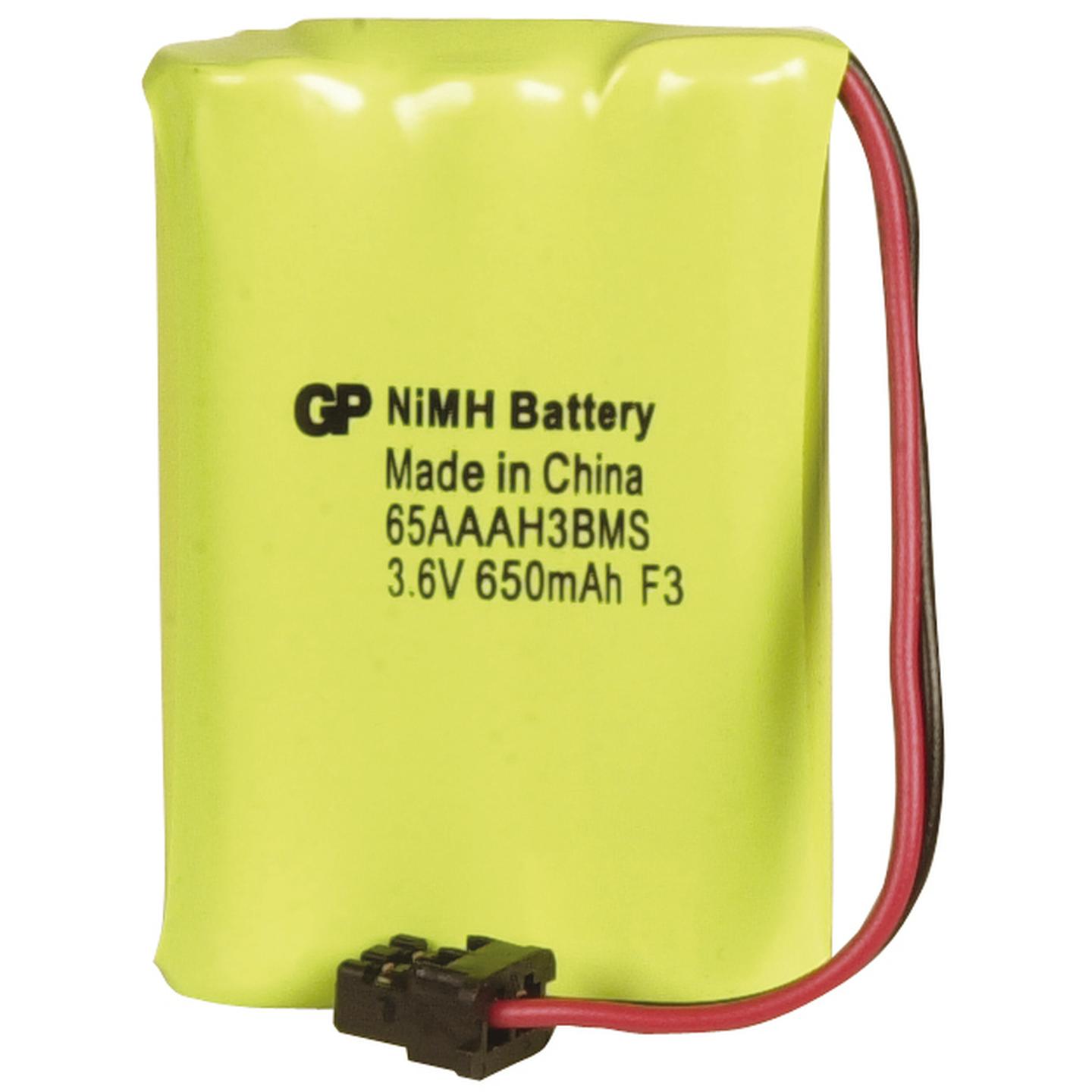 3.6V 650mAH Rechargeable Ni-MH Battery