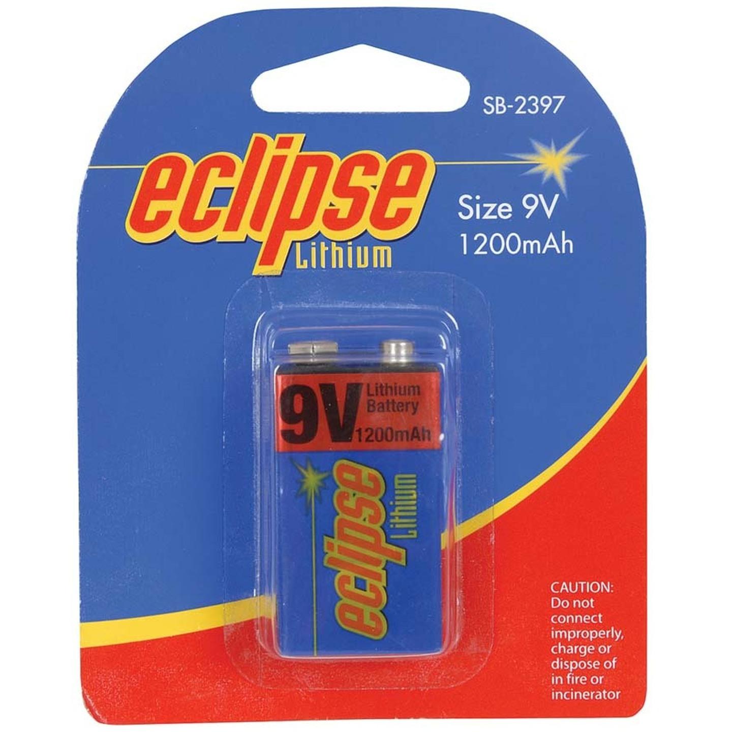 Eclipse 9V Lithium Battery