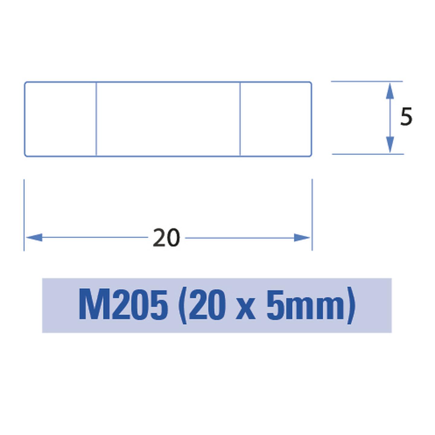 2.5A M205 Ceramic Slow Blow Fuse