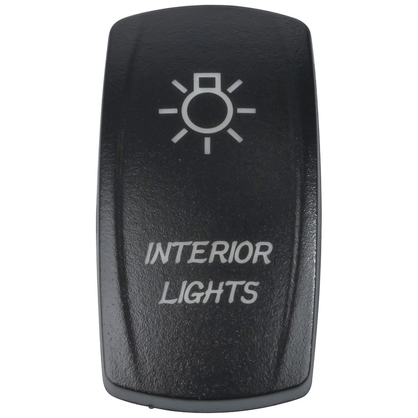 Laser Etched Interior Light Cover for Illuminated Rocker Switch