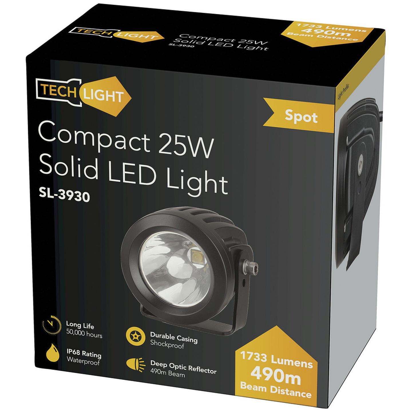Compact 25W Solid LED Spotlight