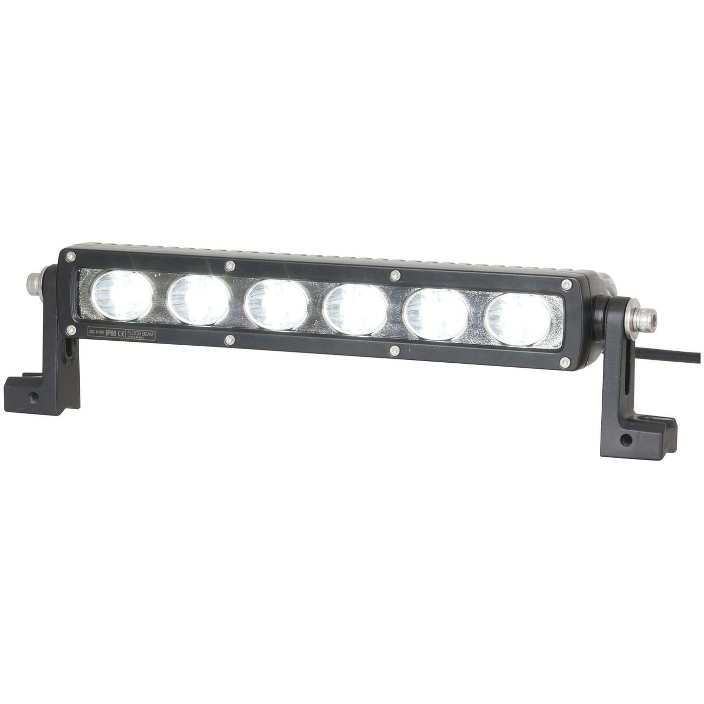 5400 Lumen IP68 12 Single Row Solid LED Light Bars W/BRKT