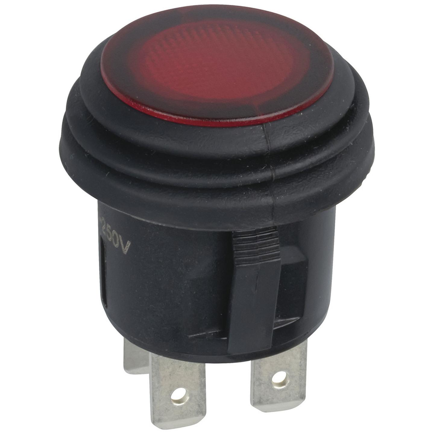 Pushbutton Switch 6A at 250VAC IP56 with Neon Illumination