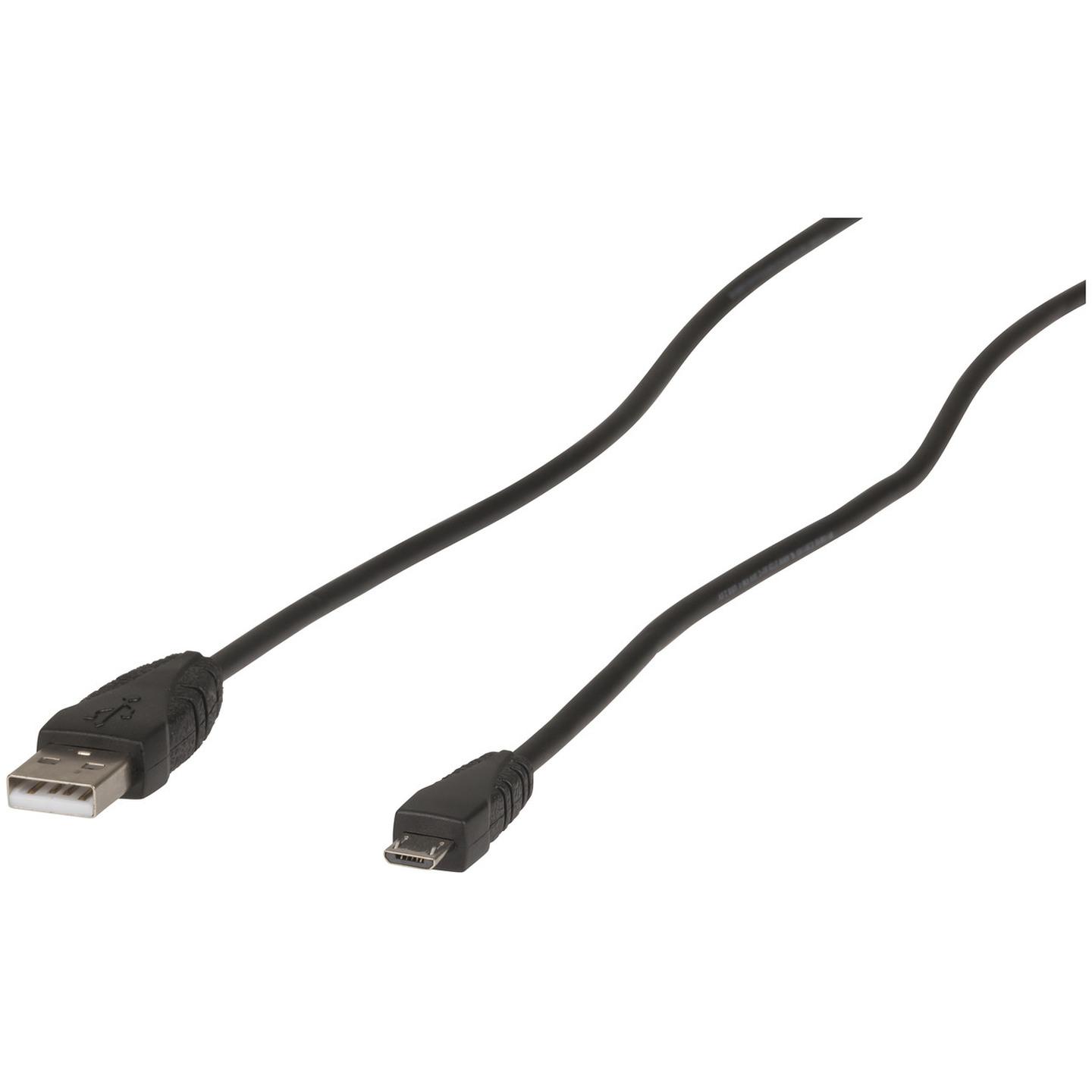 0.5m USB A male to Micro-B Cable