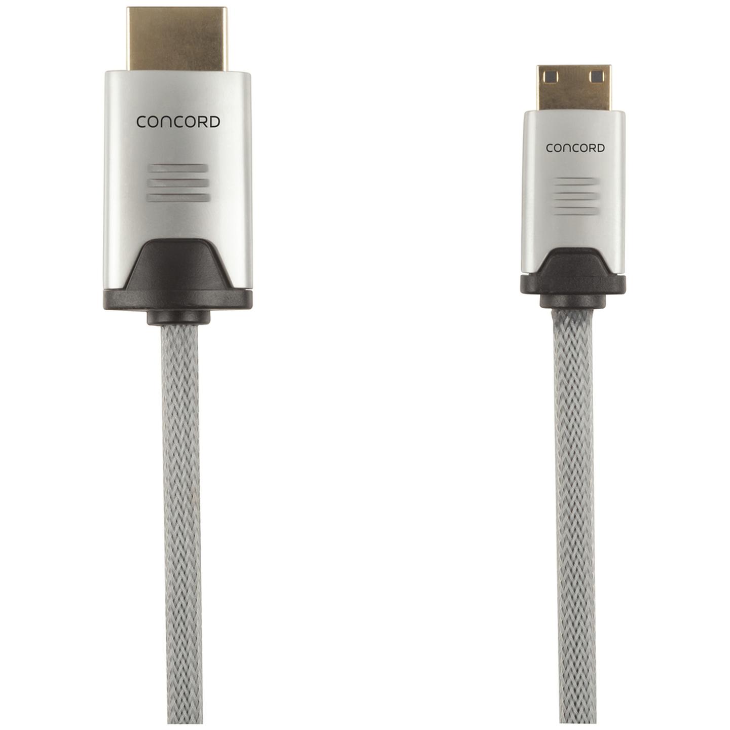 Concord 1.5m 4K HDMI 2.0b to HDMI Mini-C Cable