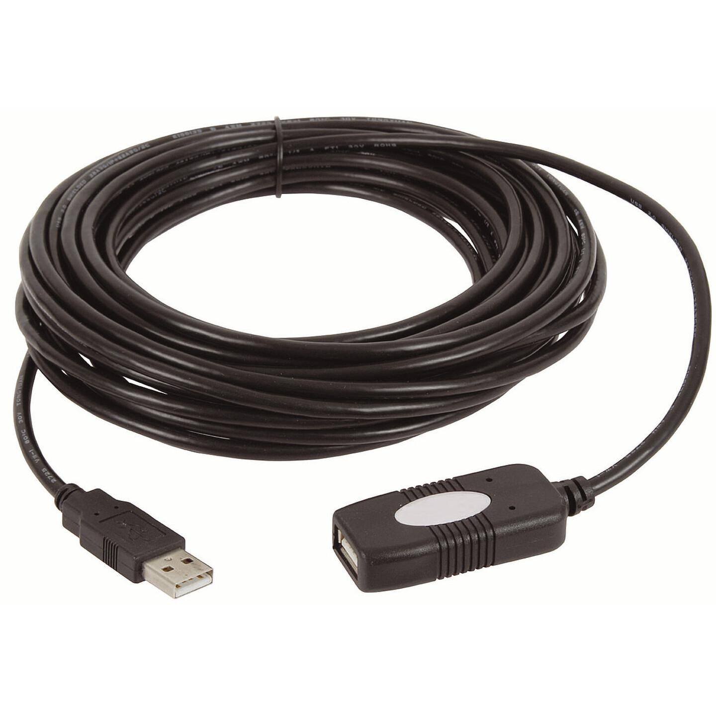 Powered USB 2.0 Extension Cable 10m