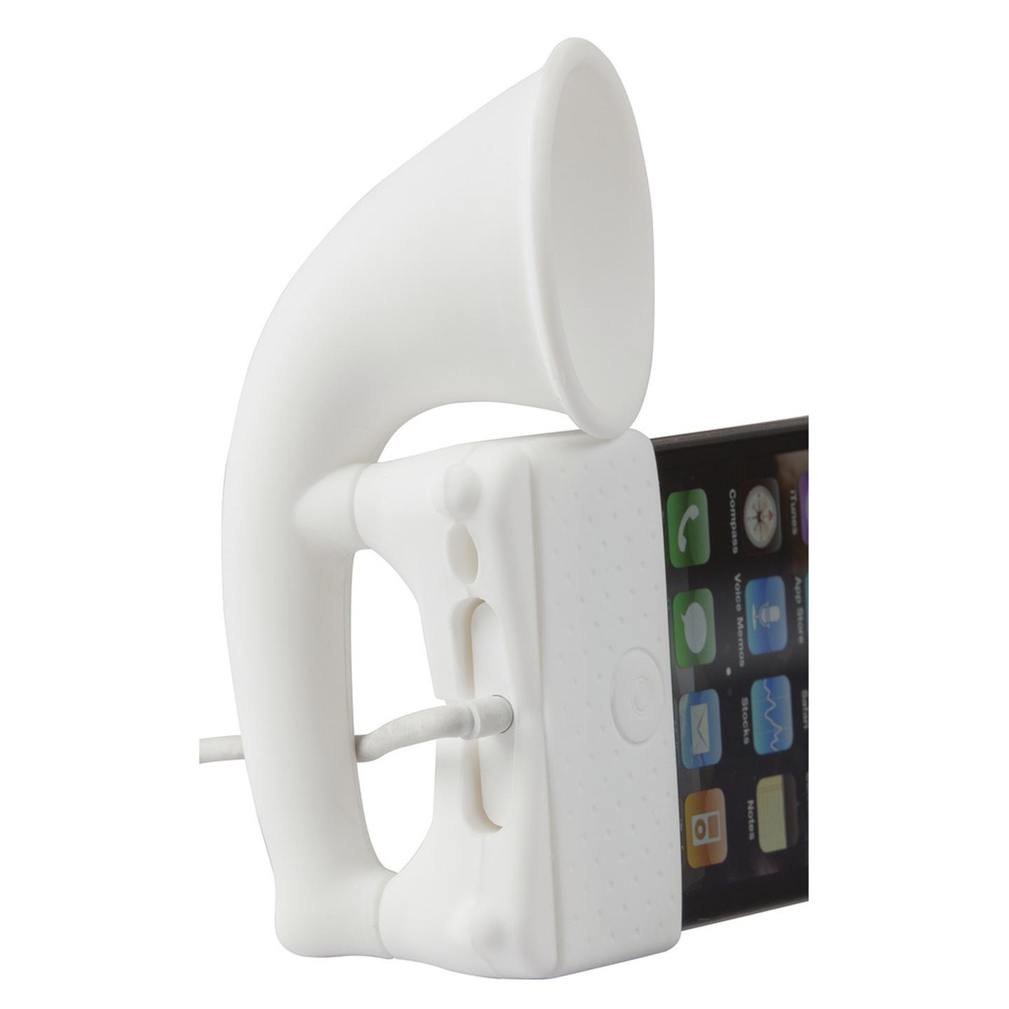Horn Stand Amplifier for iPhone4 White/Pink/Green/Blue