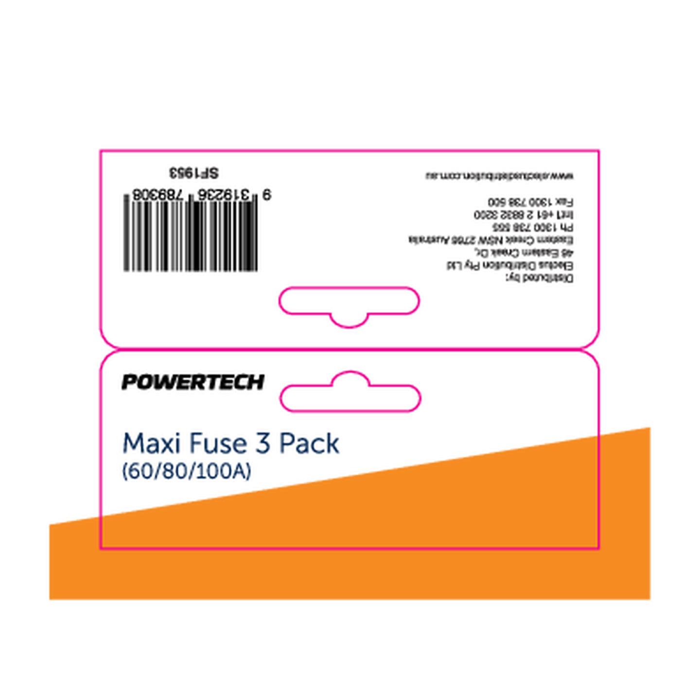 Maxi Fuse 3 Pack 60/80/100A