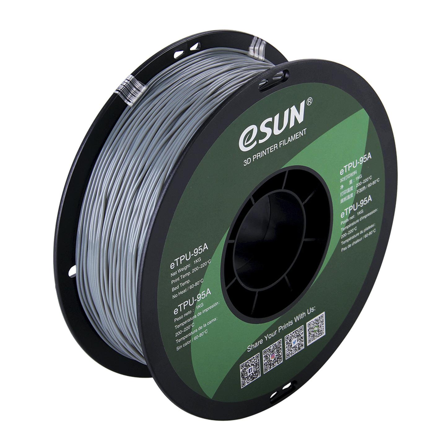 eSUN Grey TPU Filament 1kg 1.75mm