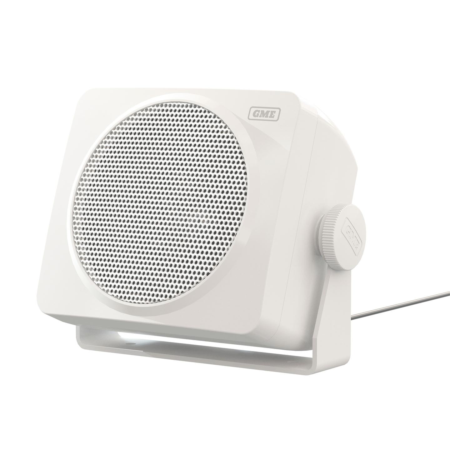 GME 60 Watt IP54 Marine Box Speakers - 110 x 100mm Pair - White