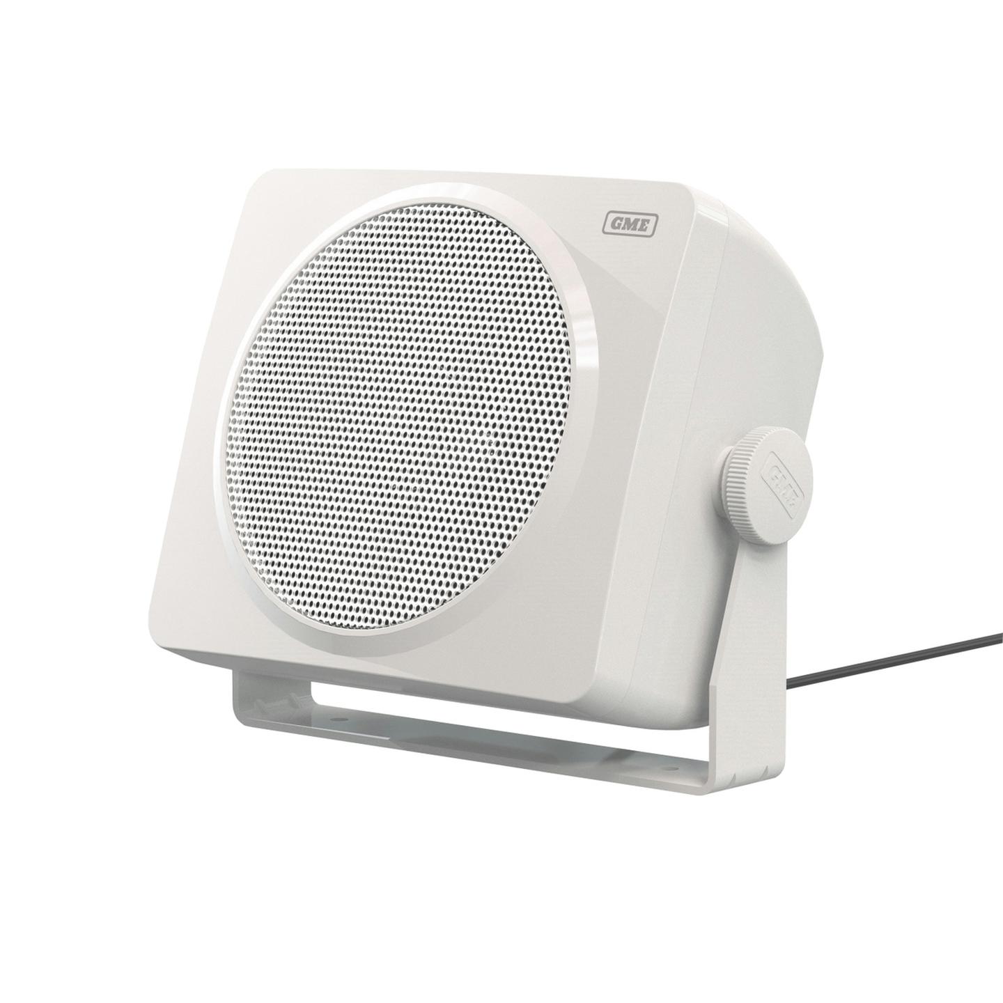 GME 80 Watt IP54 Marine Box Speakers - 135 x 120mm Pair - White