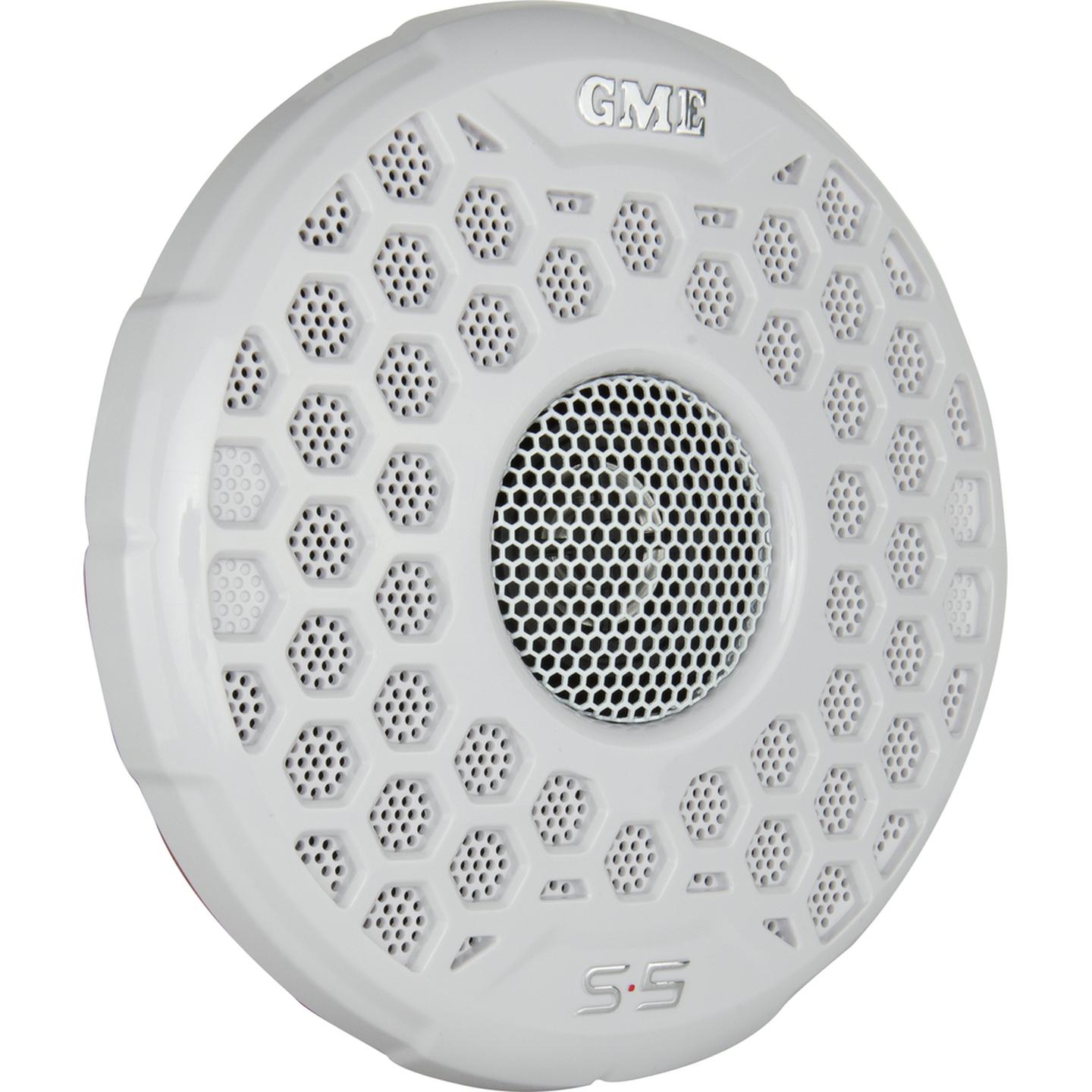 GME 110 Watt IP54 Marine Flush Mount Speakers - 163mm Pair - White