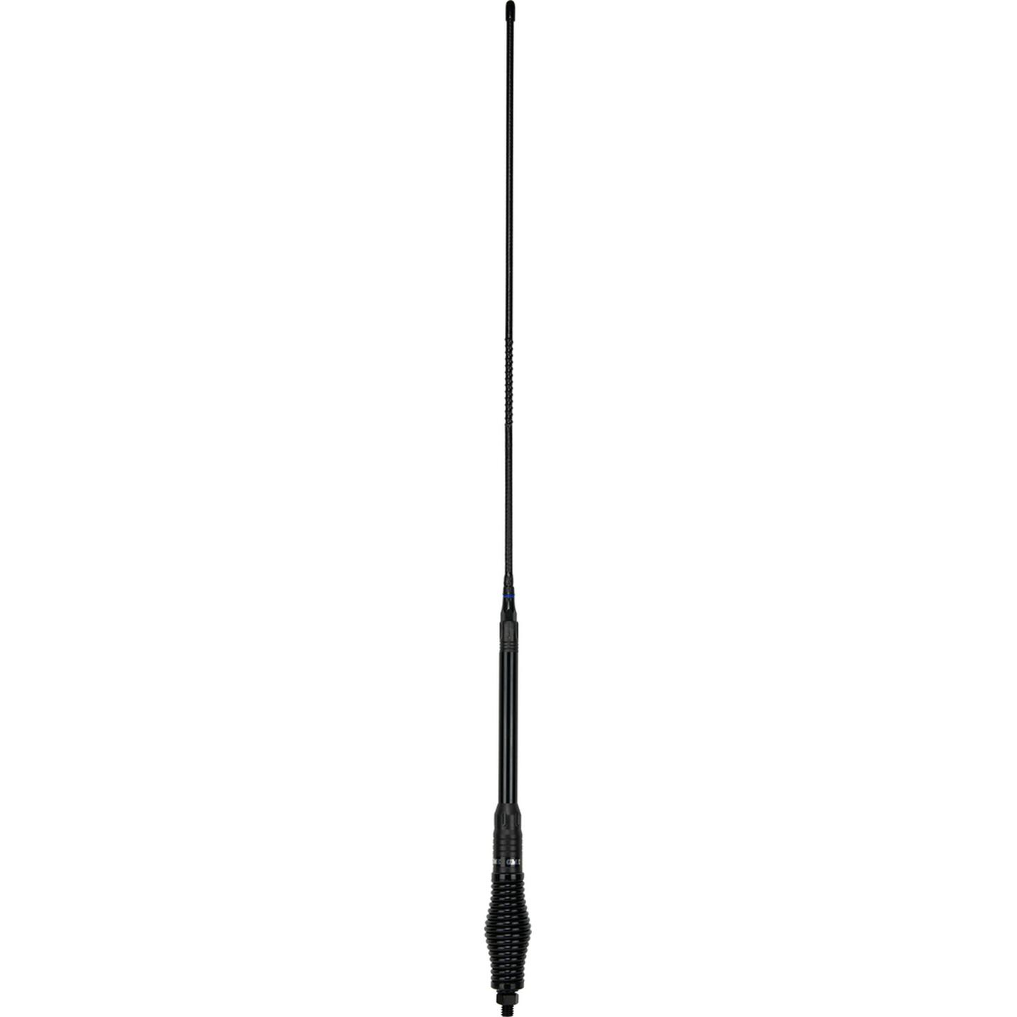 GME 640mm Elevated Feed Base AS002B Spring Fibreglass Colinear Antenna 6.6dBi Gain - Black