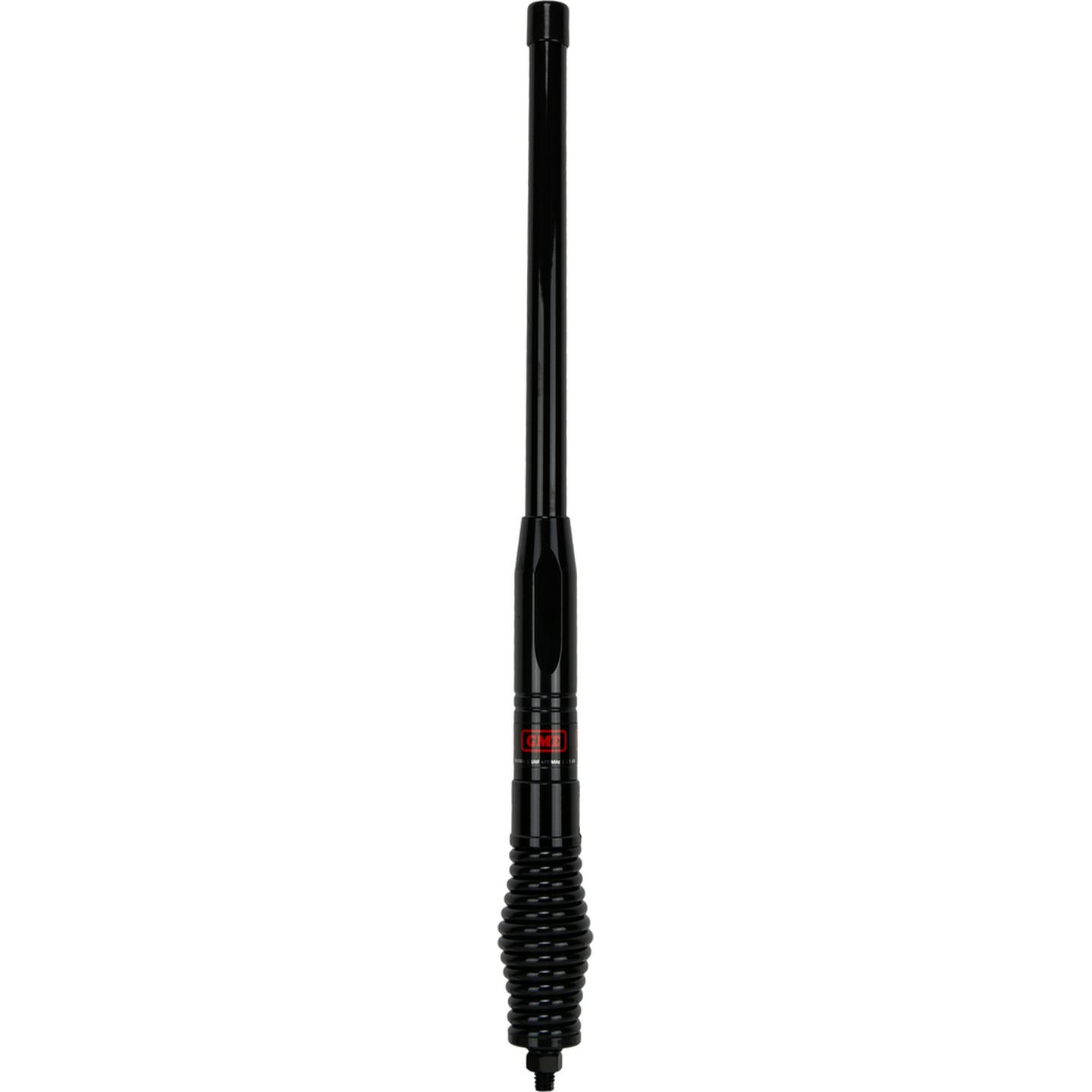 GME 580mm Heavy Duty Fibreglass Radome Antenna AS004B Spring 2.1dBi Gain - Black