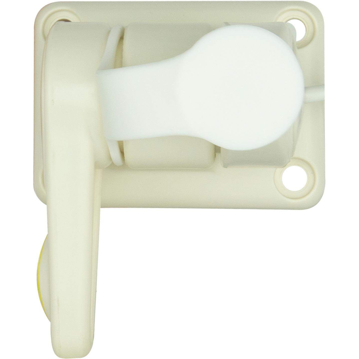 Rectangular Single Swivel Antenna Base with lead - Suit AW36xx whips - White