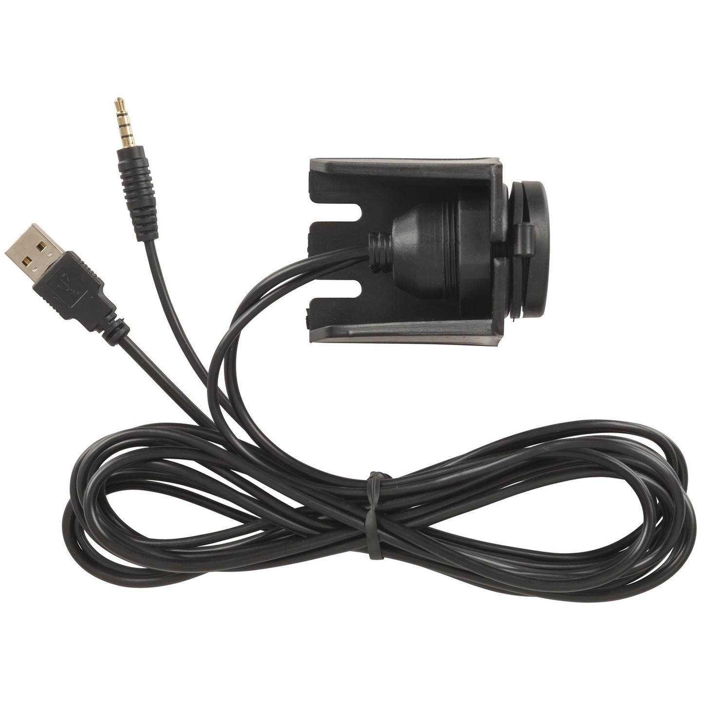 Powertech 3.5mm Auxiliary and USB Extension Cable with Mount