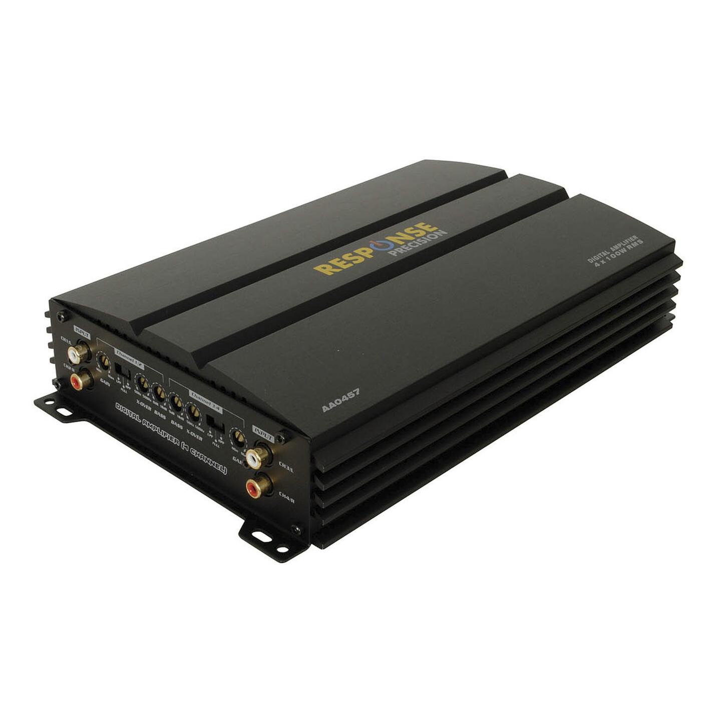 Response Precision 4 x 100WRMS Full Range Digital Amplifier