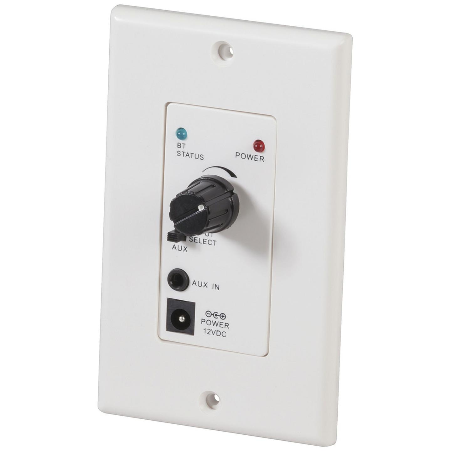 Stereo Amplifier Wall Plate with Bluetooth Audio