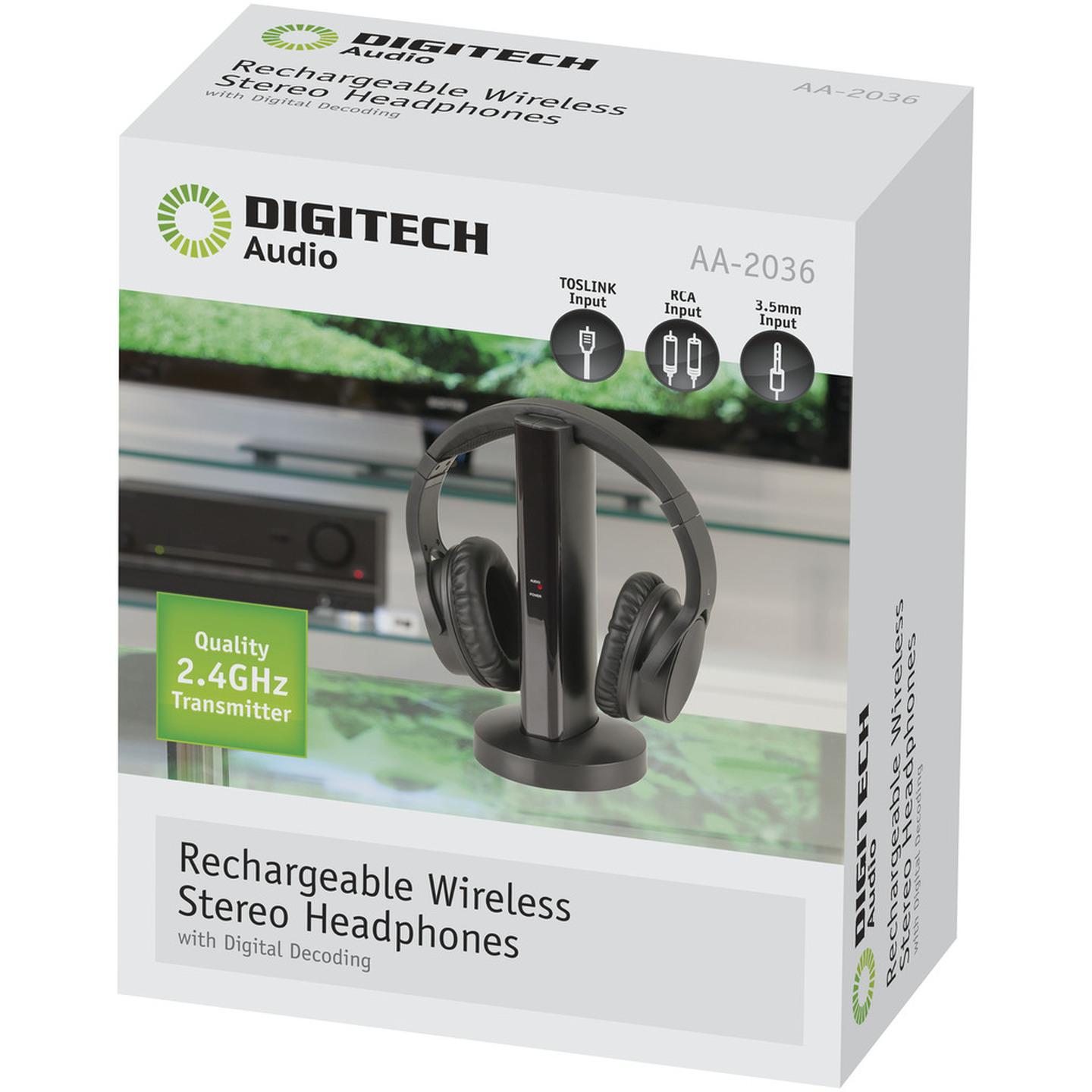 2.4GHz Wireless Rechargeable Stereo Headphones