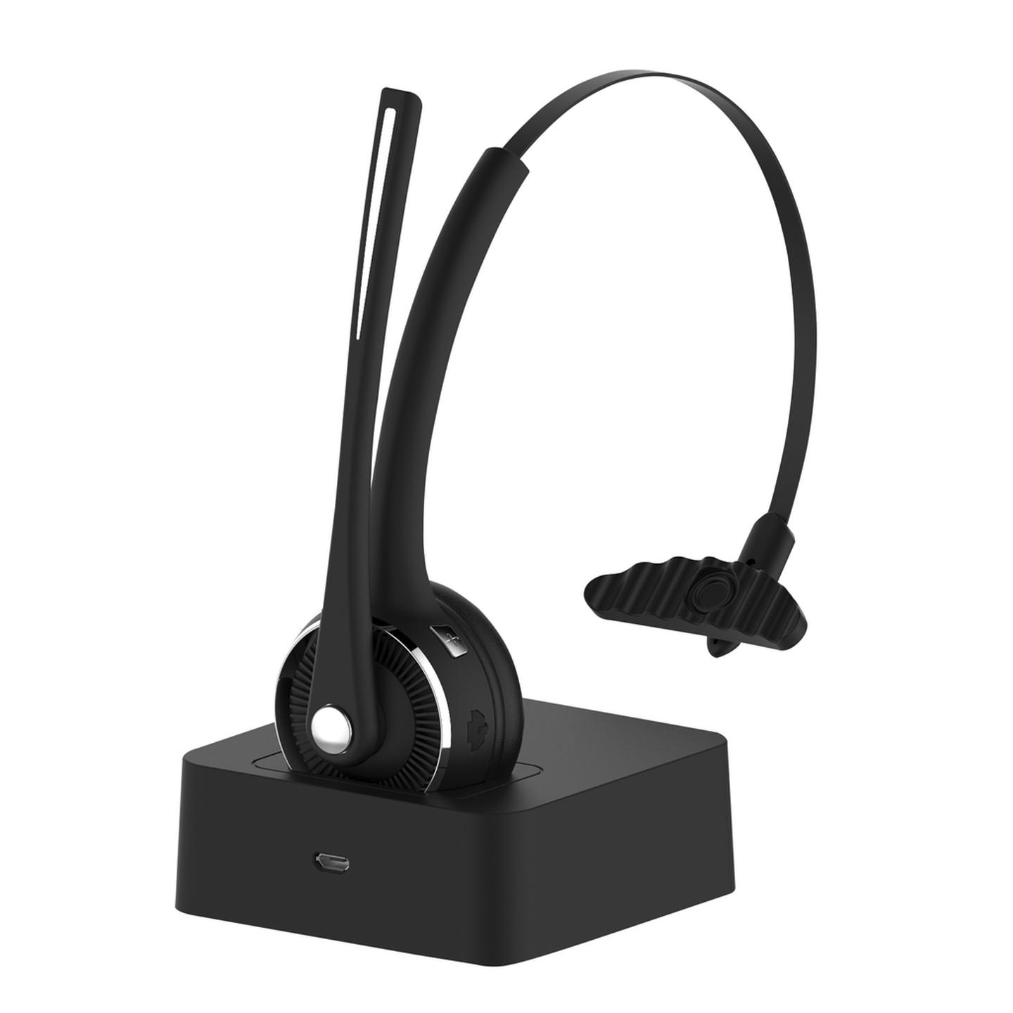 Digitech Rechargeable Bluetooth 5.0 Headset with Charging Cradle
