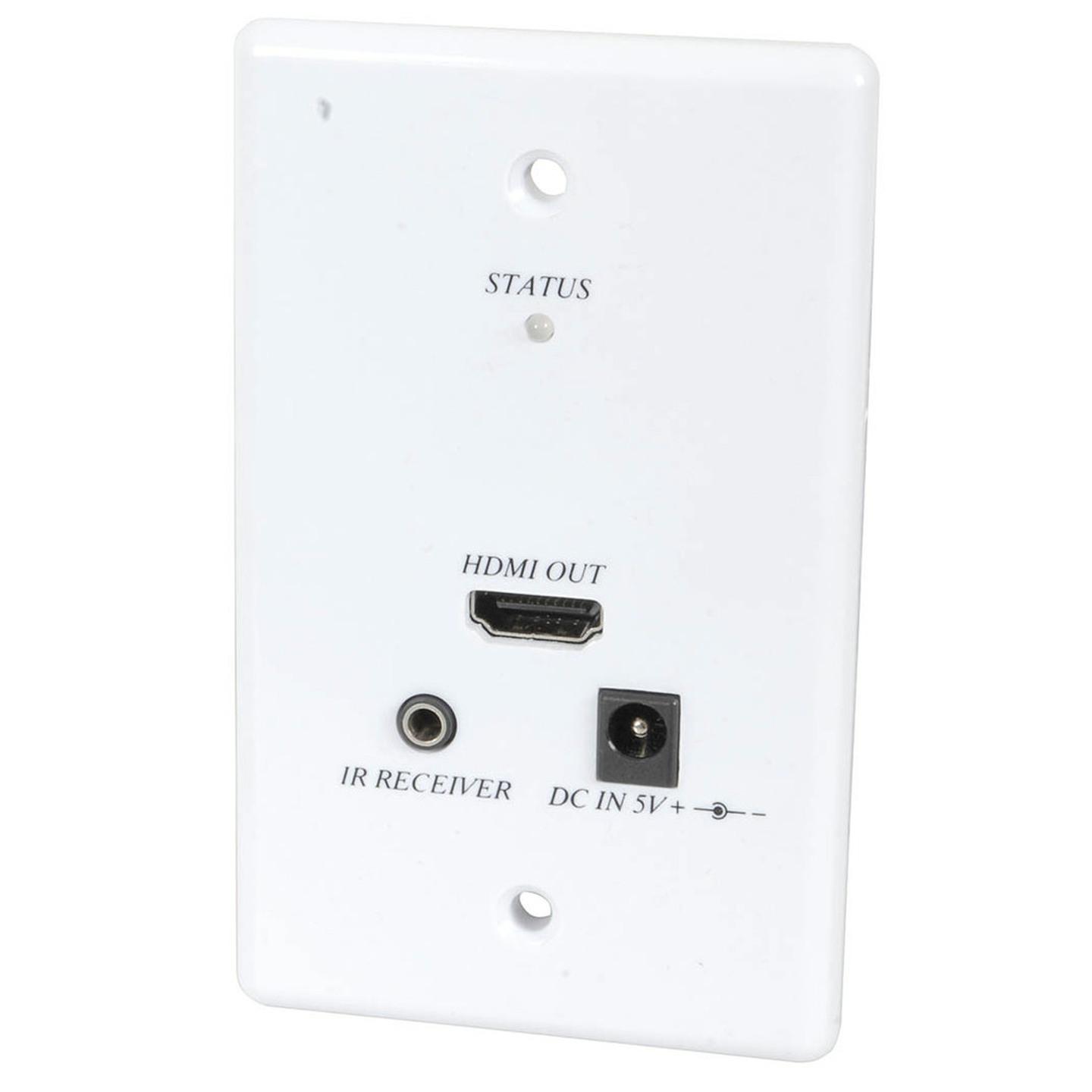 Wall Plate HDMI & IR Repeater CAT5e Extender