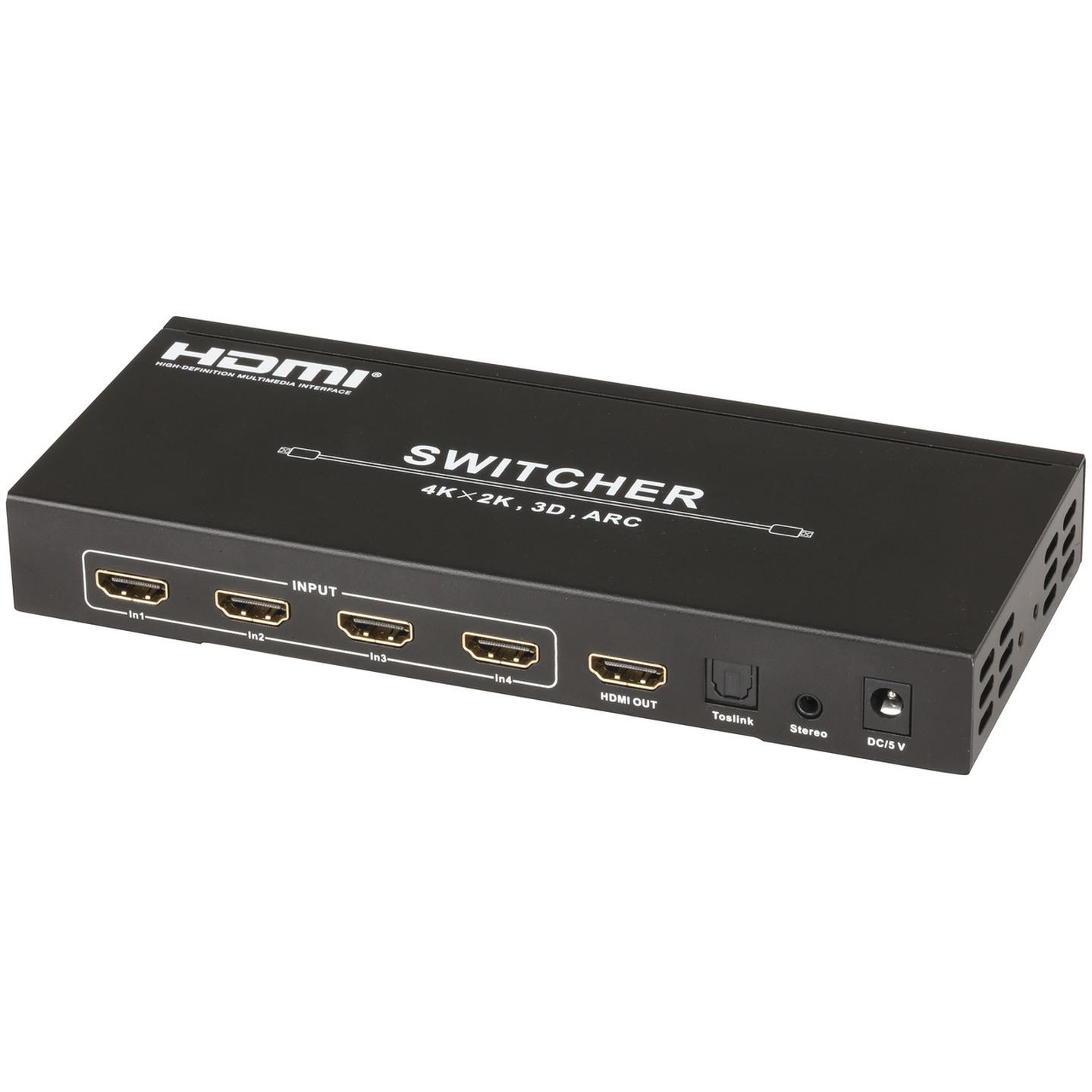 4 Input HDMI Switcher with Audio Return