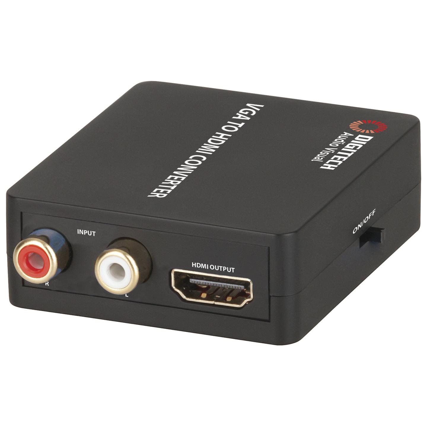 Digitech VGA to HDMI Converter and Upscaler with Stereo Audio