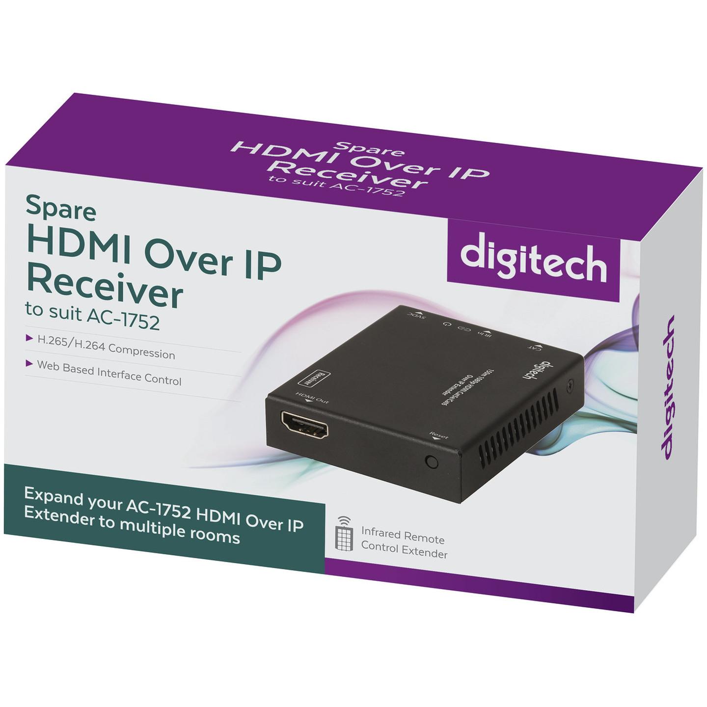 Digitech Spare HDMI Over IP Receiver to suit AC1752