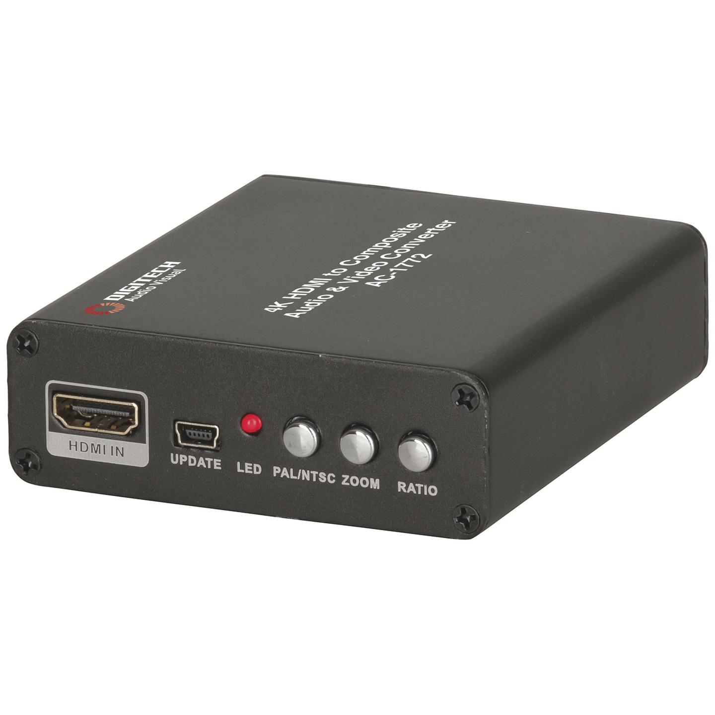 4K HDMI to Composite Audio and Video Converter